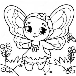 Pagina Para Colorear De Hada Mariposa Magica En Un Jardin 55032-45796