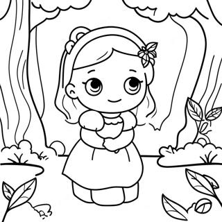 Pagina Para Colorear De Amelia En Un Bosque Magico 55172-45908