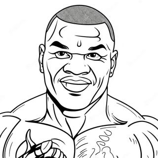 Mike Tyson Páginas Para Colorear