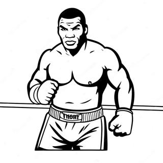 Pagina Para Colorear De Mike Tyson En El Ring 55232-45961