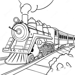 Pagina Para Colorear Del Tren Magico Del Expreso Polar 55392-46089