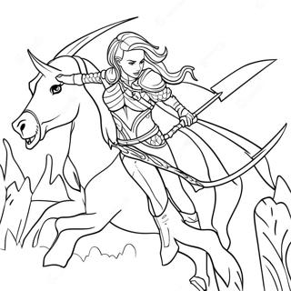 Aelin Galathynius En Batalla Pagina Para Colorear 55582-46241