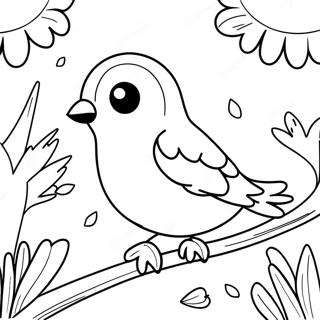 Pagina Para Colorear Pajaro De Primavera 55651-46284