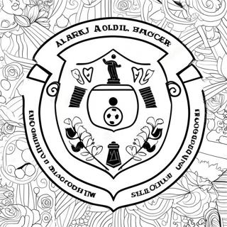 Pagina Para Colorear De Escudo De Equipo De Futbol Colorido 55662-46296