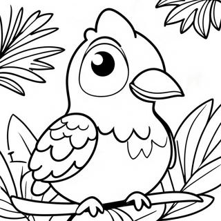 Pagina Para Colorear De Pajaros Tropicales Coloridos 5584-4461