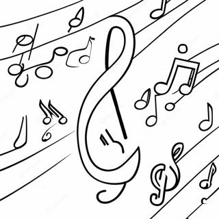 Pagina Para Colorear De Notas Musicales Coloridas 55872-46462