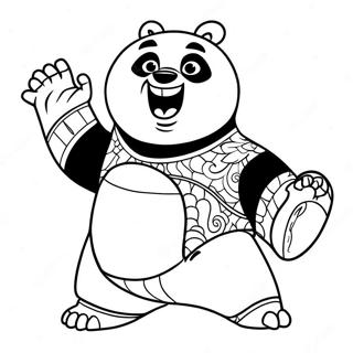 Kung Fu Panda Páginas Para Colorear