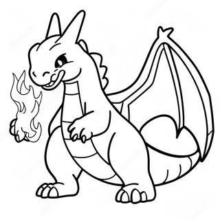 Pagina Para Colorear De Charizard Lanzando Fuego 55942-46518