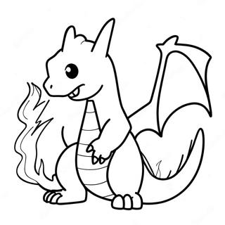 Pagina Para Colorear De Charizard Lanzando Fuego 55942-46519