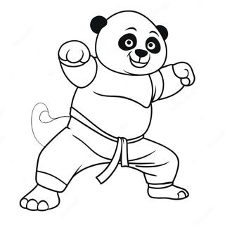 Pagina Para Colorear De Po En Accion De Kung Fu 5594-4469