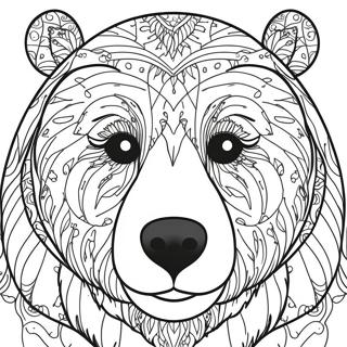 Pagina Para Colorear De La Cara De Un Oso 55991-46554