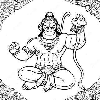 Pagina Para Colorear De Hanuman 56011-46564