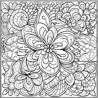 Pagina Para Colorear De Patron De Azulejos Talavera Coloridos 56022-46577