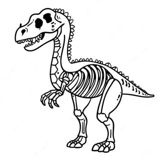 Pagina Para Colorear De Esqueleto De Dinosaurio De Rayos X 56122-46659