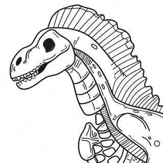 Pagina Para Colorear De Esqueleto De Dinosaurio De Rayos X 56122-46660