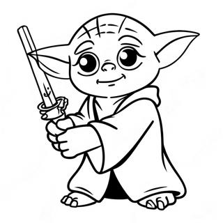 Yoda Páginas Para Colorear