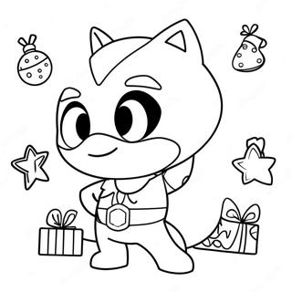 Pj Masks Navidad Páginas Para Colorear