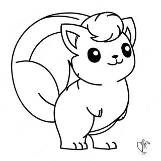 Vulpix Páginas Para Colorear