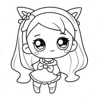 Pagina Para Colorear De Personajes Adorables De Gacha Life 562-452