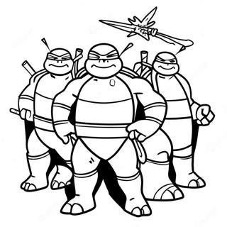 Tortugas Ninja De Abril Páginas Para Colorear