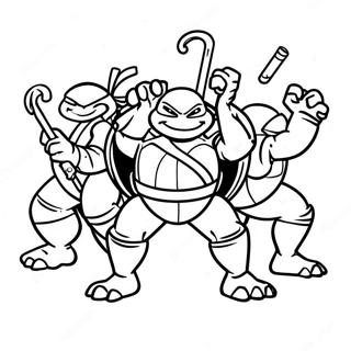 Tortugas Ninja De Abril Páginas Para Colorear