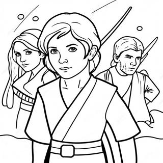 Pagina Para Colorear De Aventuras De Jovenes Jedi 56351-46835