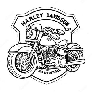 Pagina Para Colorear Del Logo De Harley Davidson 56361-46862