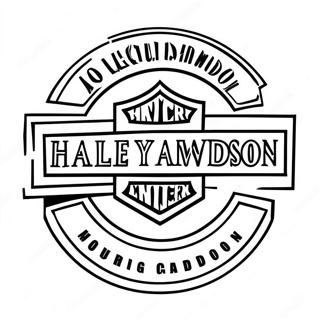 Pagina Para Colorear Del Logo De Harley Davidson 56361-46864