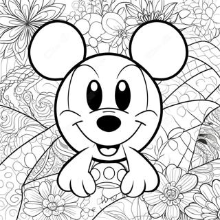 Orejas De Mickey Páginas Para Colorear