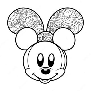 Pagina Para Colorear De Orejas De Mickey 56371-46856