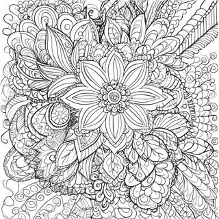 Pagina Para Colorear De Mandala De Flores Intrincadas 56512-46970