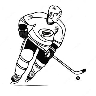 Pagina Para Colorear De Un Jugador De Los Carolina Hurricanes Patinando 56542-47000