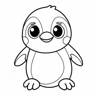 Pagina Para Colorear De Un Lindo Bebe Pinguino 56572-47024