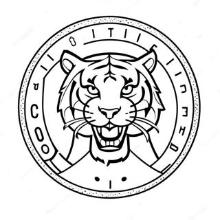 Pagina Para Colorear Del Logo De Los Tigres De Detroit 56601-47035