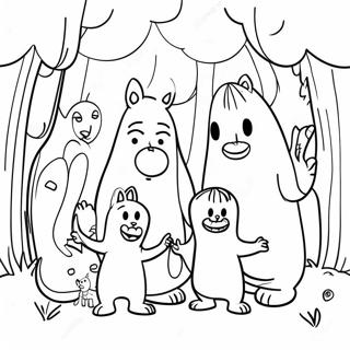 Pagina Para Colorear De La Aventura De La Familia Moomin 56622-47063