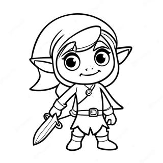 Pagina Para Colorear De Toon Link Aventurero 56652-47081