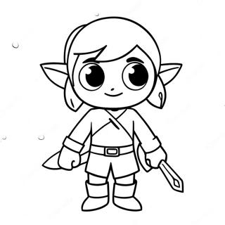 Pagina Para Colorear De Toon Link Aventurero 56652-47082