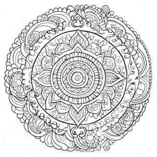 Pagina Para Colorear De Un Mandala Espiritual De Iluminacion 56671-47094