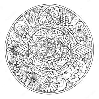 Pagina Para Colorear De Un Mandala Espiritual De Iluminacion 56671-47096