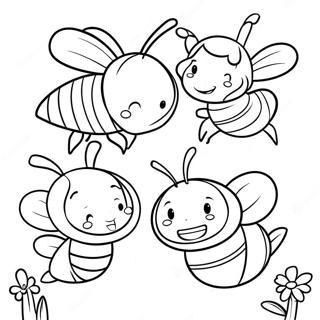 Pagina Para Colorear De Maya La Abeja Con Amigos 56692-47119