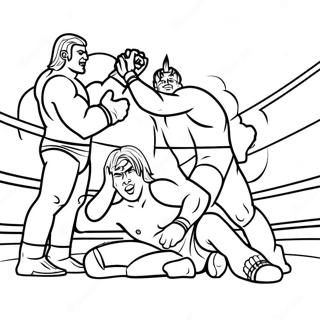 Pagina Para Colorear De Luchadores De Aew En Accion 56852-47246