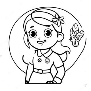 Pagina Para Colorear Del Logo De Girl Scout Brownie 56921-47300