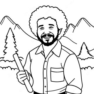 Pagina Para Colorear De Bob Ross 56931-47303