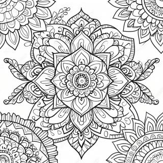 Pagina Para Colorear De Mandala De Flor De Loto 56951-47318