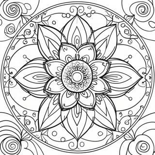 Pagina Para Colorear De Mandala De Flor De Loto 56951-47319