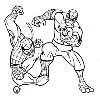 Pagina Para Colorear De Spiderman Y Hulk 56961-47329