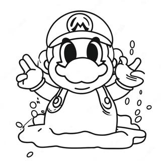 Mario De Hielo Páginas Para Colorear