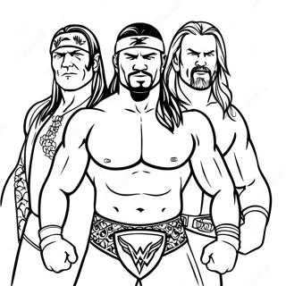 Pagina Para Colorear De Superestrellas De Wwe En Accion 57043-47394