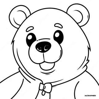 Pagina Para Colorear De Un Oso Aterrador 57102-47506