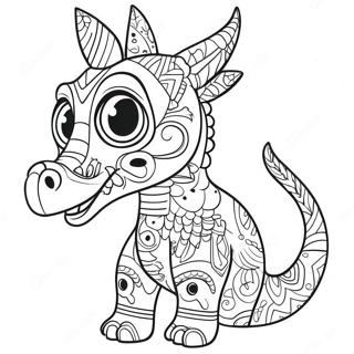 Pagina Para Colorear De Los Alebrijes Coloridos De Coco 57133-47463